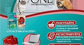 www.promo.purina.ru : Регистрация + условия акции Purina в Магнит с 1 по 31 августа 2019