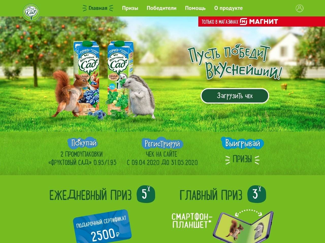 magnit-promo.fruktoviysad.ru зарегистрировать чек