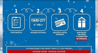 tokyo-city.promo: Регистрация + условия акции Токио Сити: «Розыгрыш автомобиля и более 1000 призов» c 2 декабря по 11 января 2020